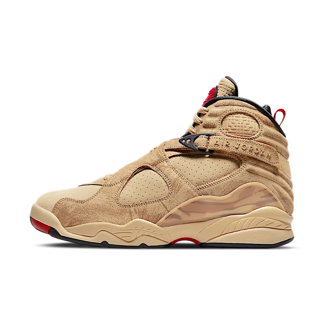 Air Jordan 8 Retro SE Rui Hachimura Black Samurai, Twine/Gym Red-Black-Sesame (DO2496-700)