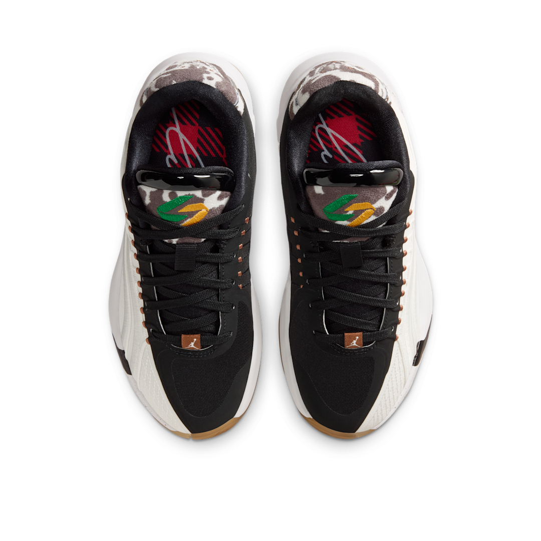 Air Jordan Luka 4 Gone Ranching, Summit White/Pine Green/Canyon Gold/Black/Gum Light Brown/Infinite Sable (IF0484-100)