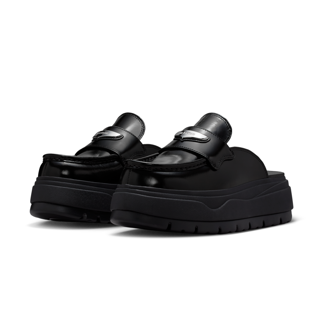 Air Jordan Mule Black Metallic Silver