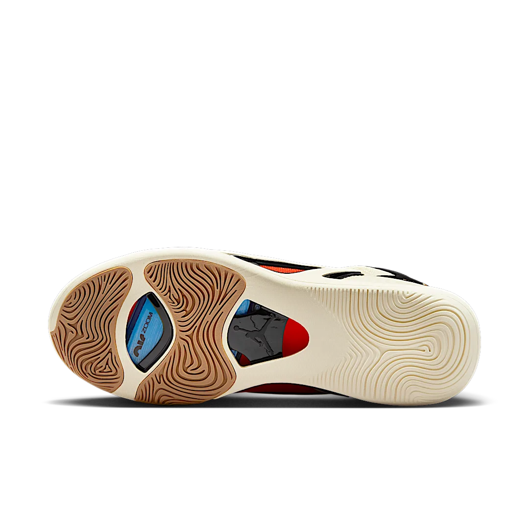 Air Jordan Tatum 1 Barbershop, Coconut Milk/Metallic Gold-Black-Laser Blue-Bright Crimson (DX5571-180/DX5574-180)