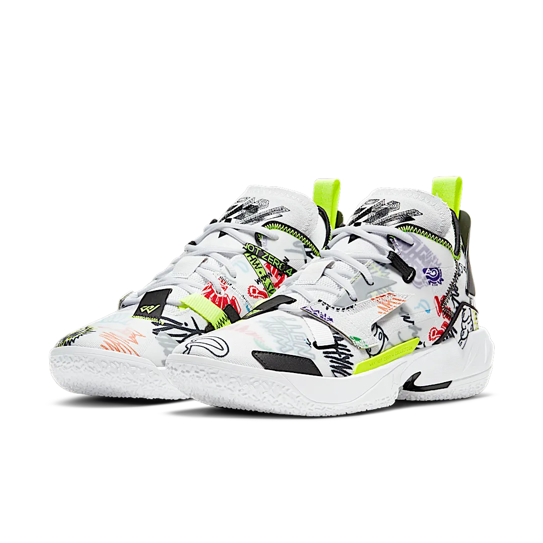 Air Jordan Why Not Zer0.4 Graffiti, PHOTON DUST/BLACK-VOLT-UNIVERSITY RED (DD4886-007/DD4887-007)