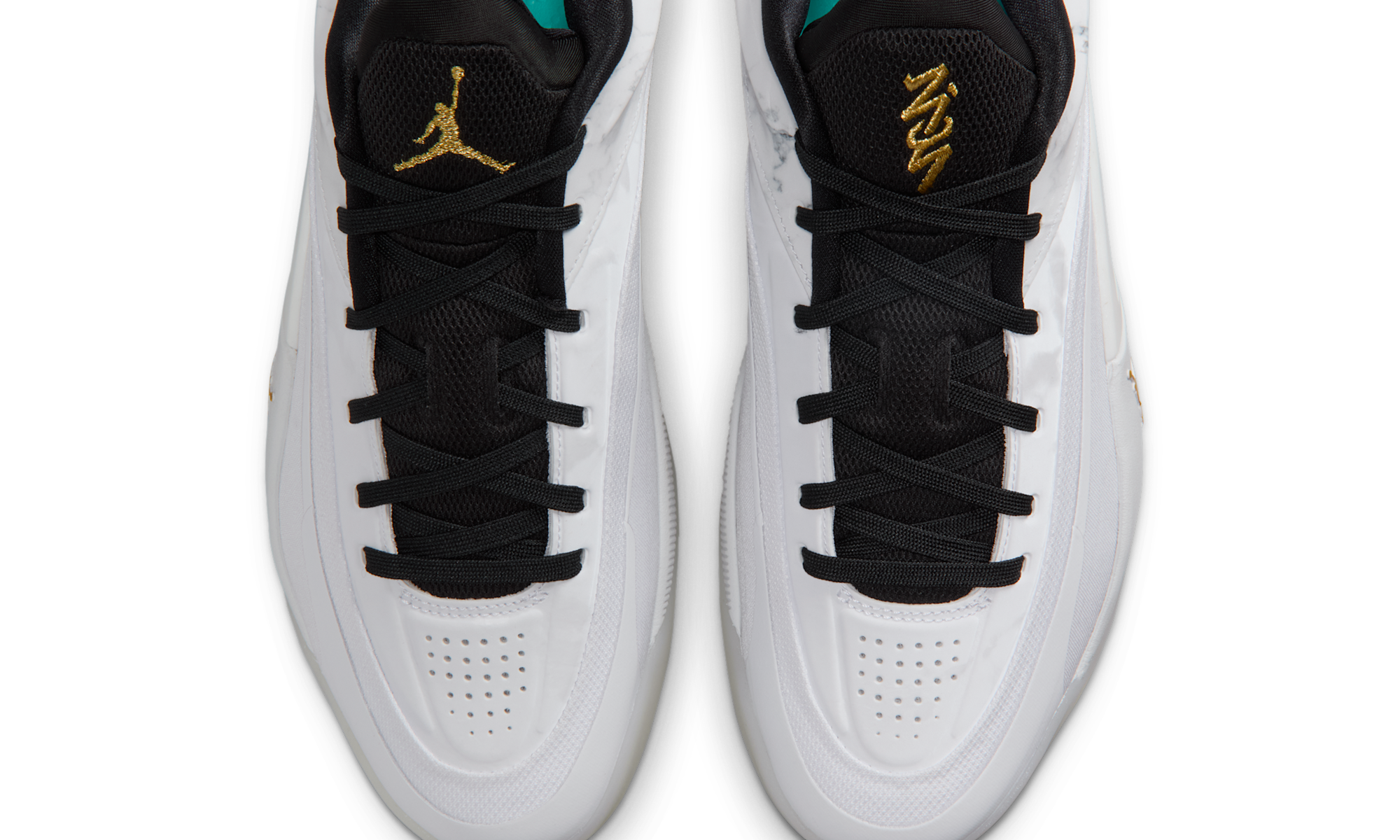 Air Jordan Zion 4 White Metallic Gold