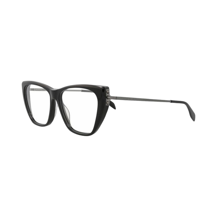 Alexander McQueen Cat Eye-Frame Acetate Optical Frames Violet silver (AM0341O-30011489-003)