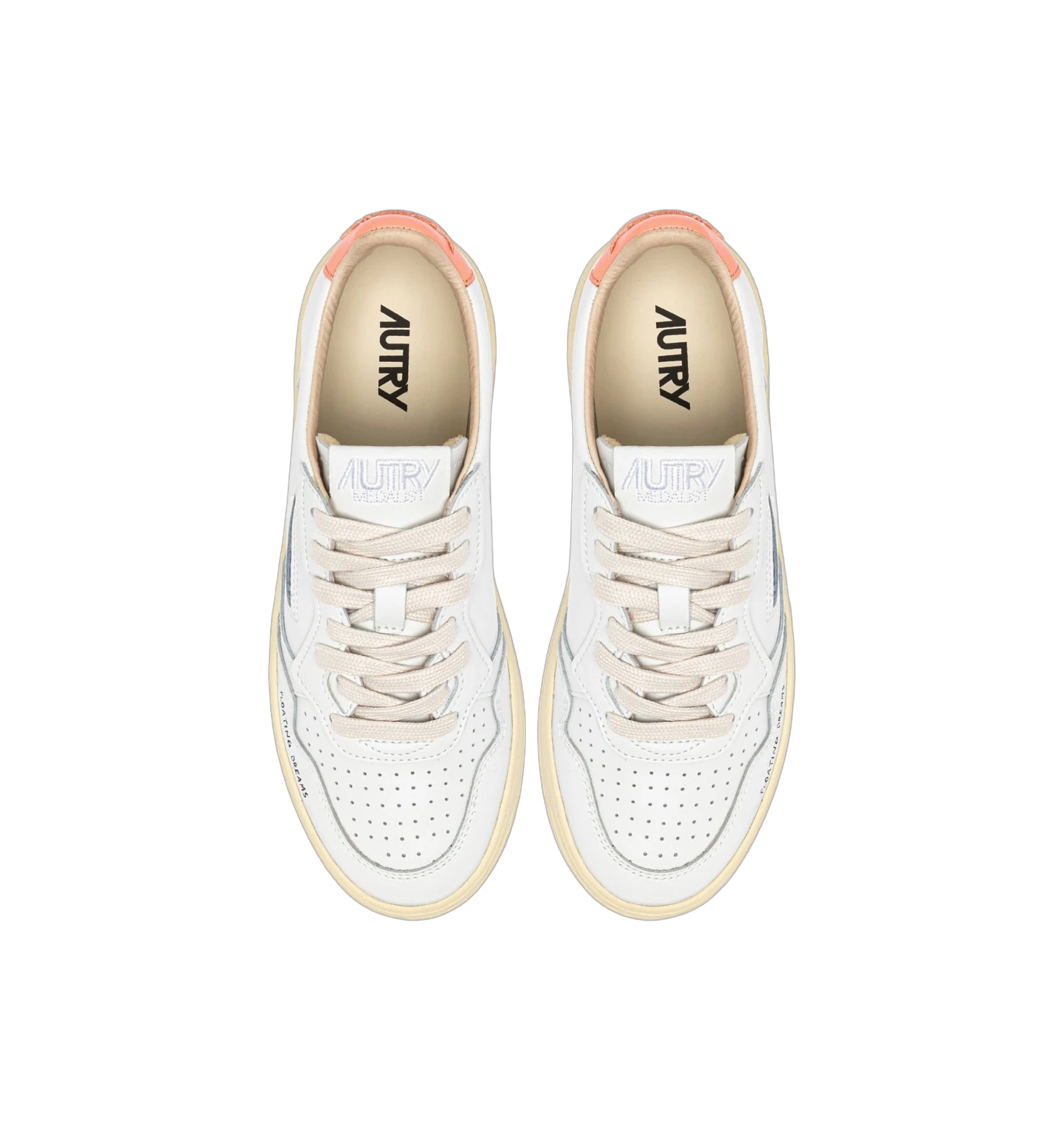 Autry Medalist DL White Peach Pink