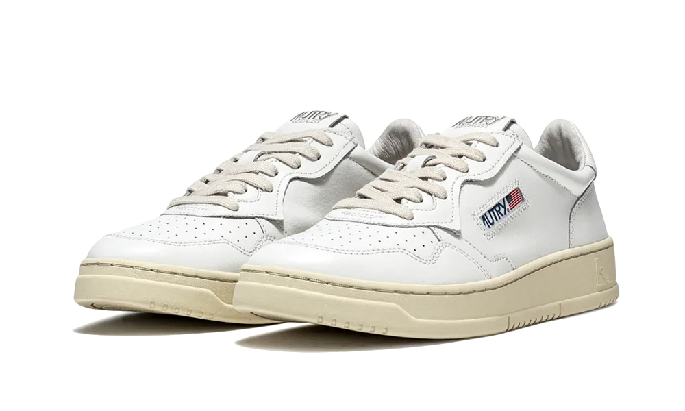 Autry Medalist Leather Low White