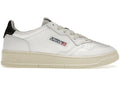 Autry Medalist Leather Low White Black