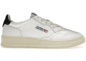 Autry Medalist Leather Low White Black