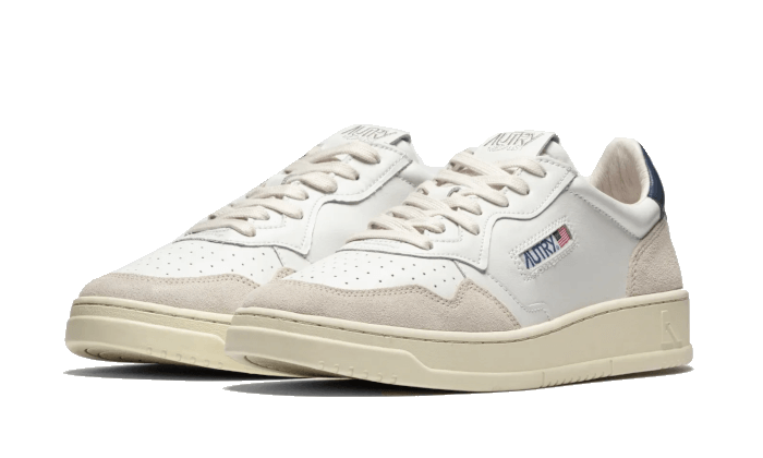 Autry Medalist Leather Low White Blue