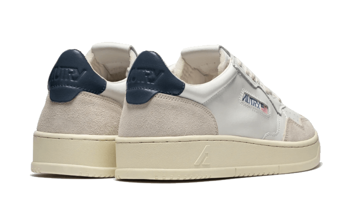 Autry Medalist Leather Low White Blue
