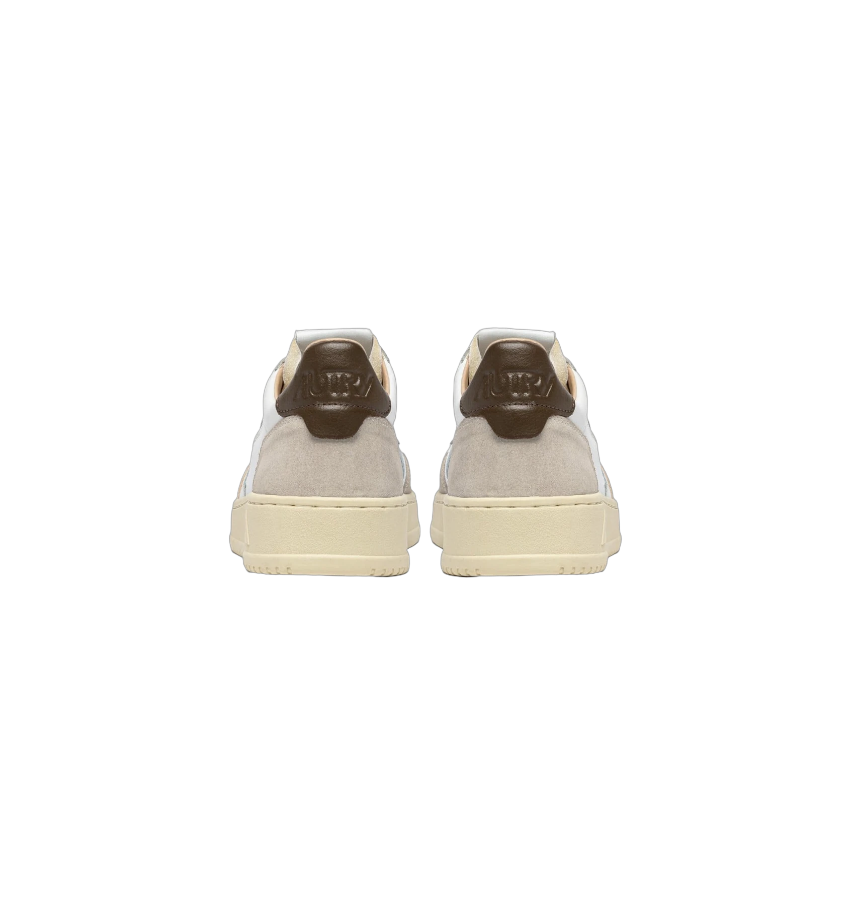 Autry Medalist Leather Low White Teak