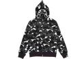 BAPE City Camo Shark Full Zip Hoodie Black