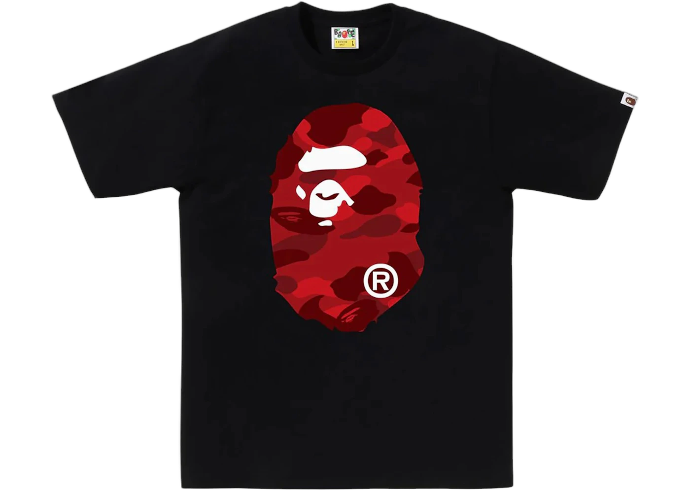 BAPE Color Camo Big Ape Head Tee (FW25) Black Red