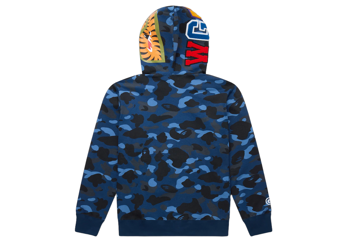 BAPE Color Camo Shark Full Zip Hoodie Blue
