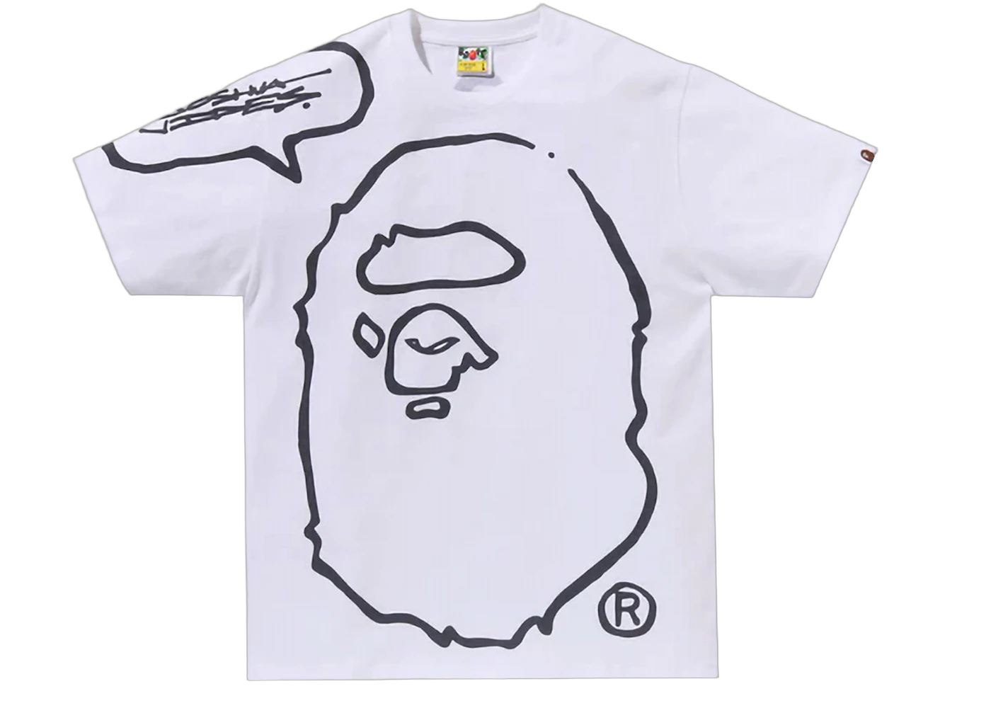 BAPE x Joshua Vides Ape Head Tee White