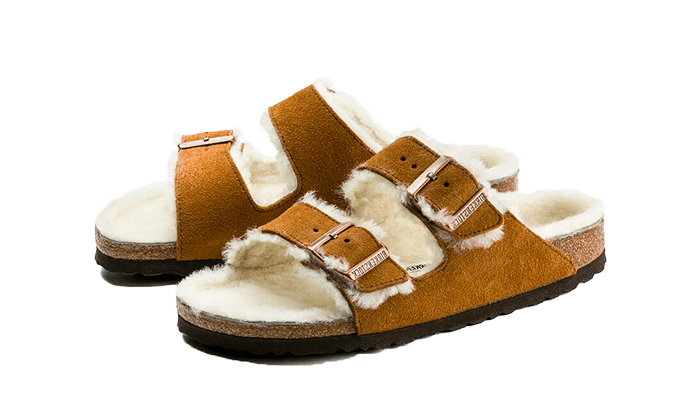 Birkenstock Arizona Shearling Suede Mink