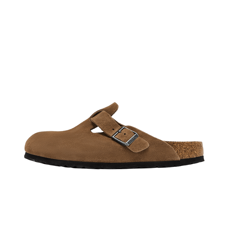 Birkenstock Boston Soft Footbed Suede Dark Tea Tonal