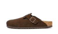 Birkenstock Boston Soft Footbed Suede Mocca