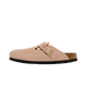 Birkenstock Boston Soft Footbed Suede Stone Coin