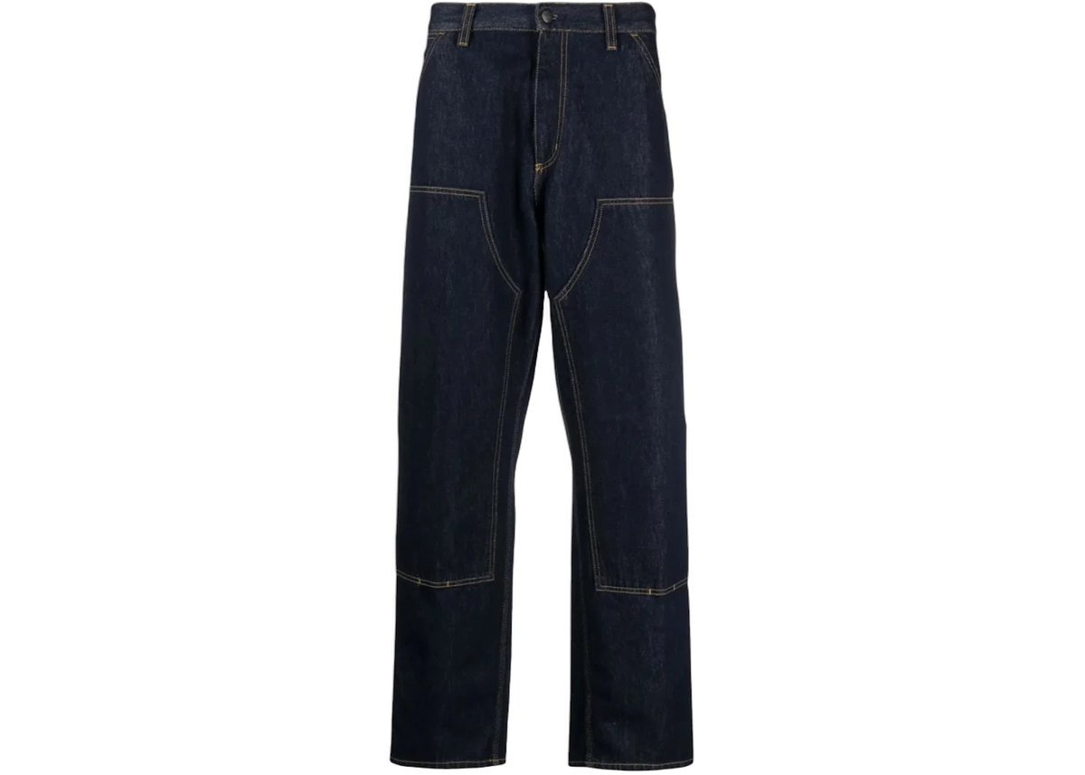 Carhartt WIP Double Knee Pants Blue Rinsed