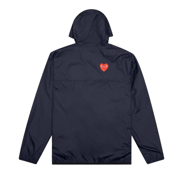 Comme des Garçons PLAY x K Way Full Zip Jacket Navy