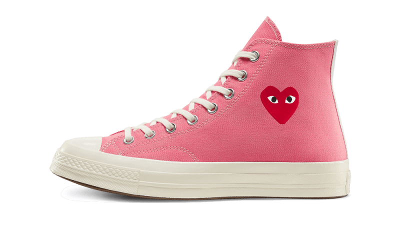 Converse Chuck Taylor All Star 70 Hi Comme des Garcons PLAY Bright Pink