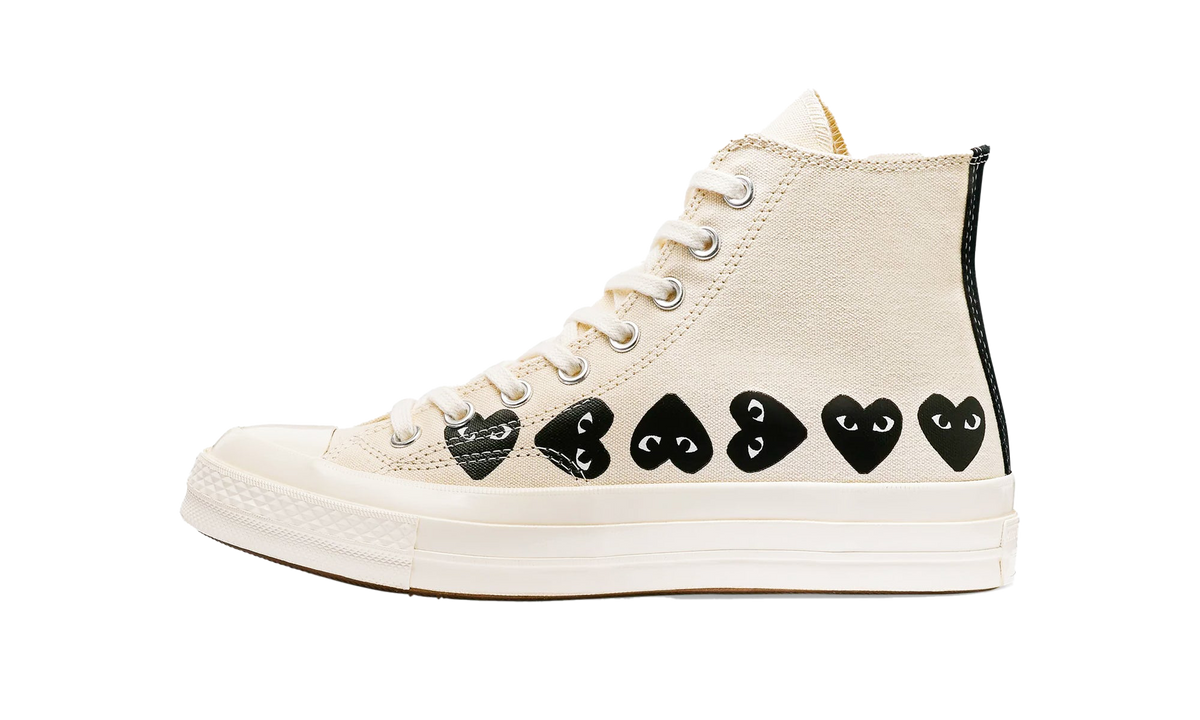Converse Chuck Taylor All Star 70 Hi Comme des Garcons PLAY Multi-Heart Milk