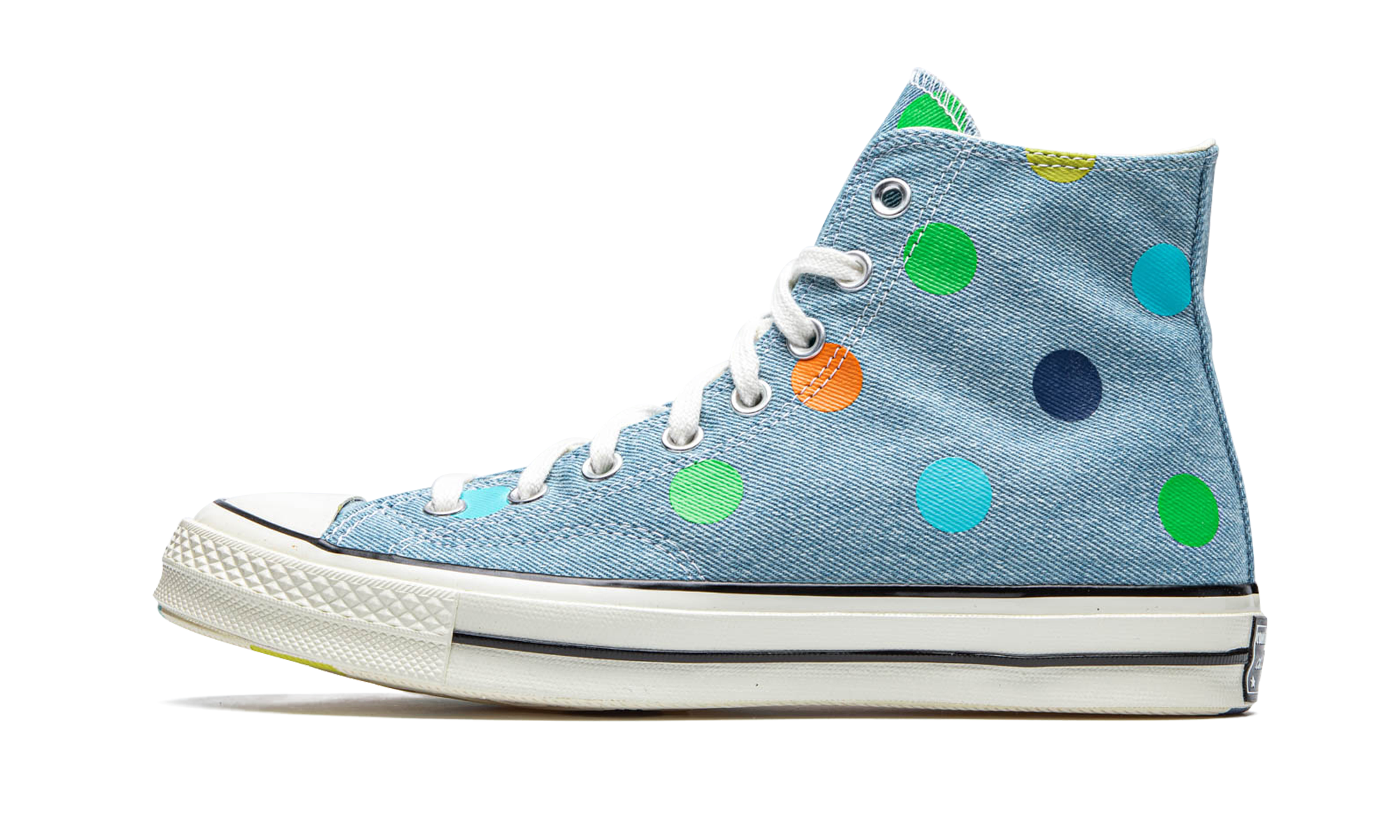 Converse Chuck Taylor All Star 70 Hi Golf Wang Denim Polka Dots