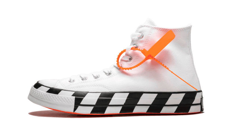 Converse Chuck Taylor All Star 70 Hi Off-White, White/Bold Orange-Black (163862C)