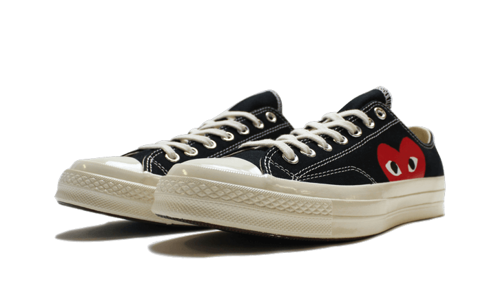 Converse Chuck Taylor All Star 70 Ox Comme des Garcons PLAY Black, Black/White-High Risk Red (150206C)