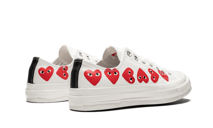 Converse Chuck Taylor All Star 70 Ox Comme des Garcons PLAY Multi-Heart White, White/Red/Egret (162975C)