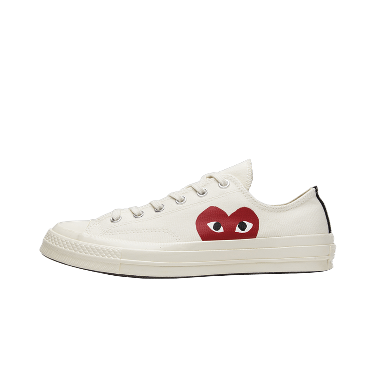 Converse Chuck Taylor All Star 70 Ox Comme des Garcons PLAY White, Milk/White-High Risk Red (150207C)