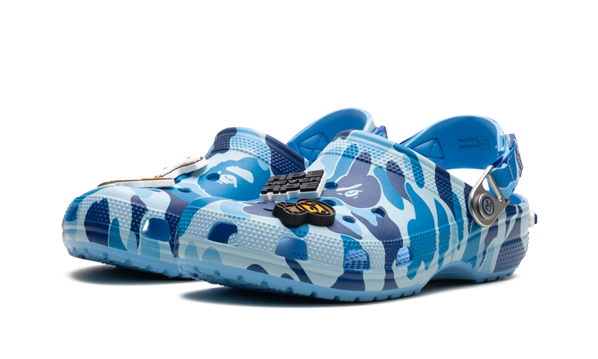 Crocs Classic Clog A Bathing Ape ABC Camo Blue