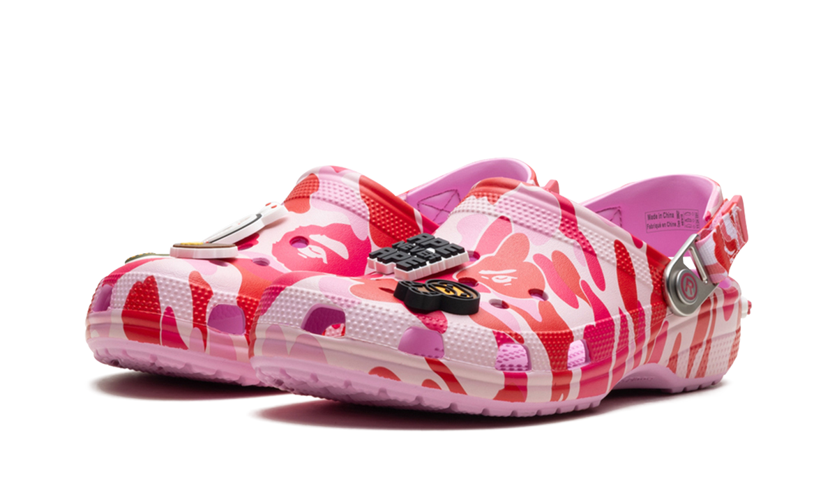 Crocs Classic Clog A Bathing Ape ABC Camo Pink