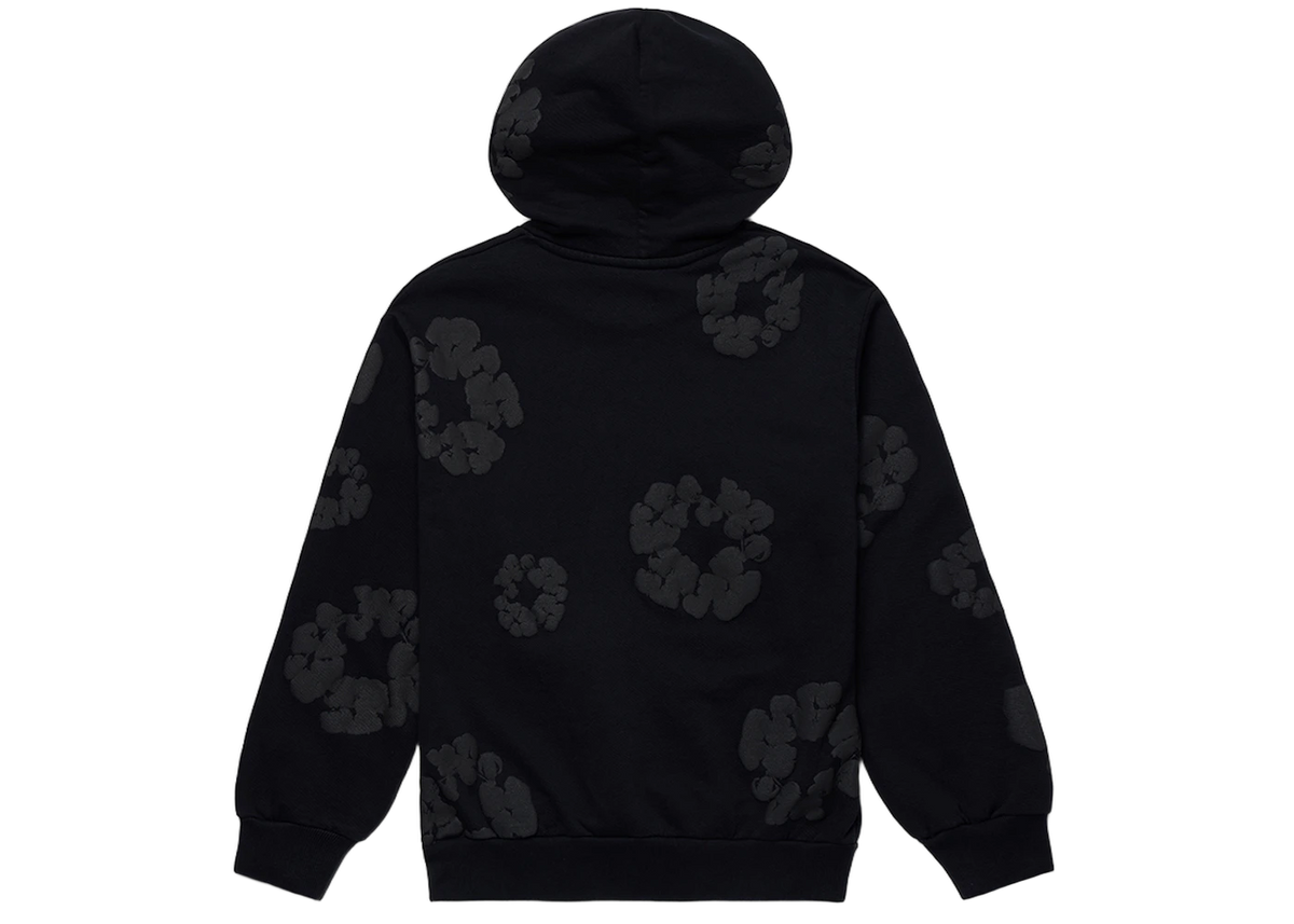 Denim Tears Cotton Wreath Hoodie Black Monochrome