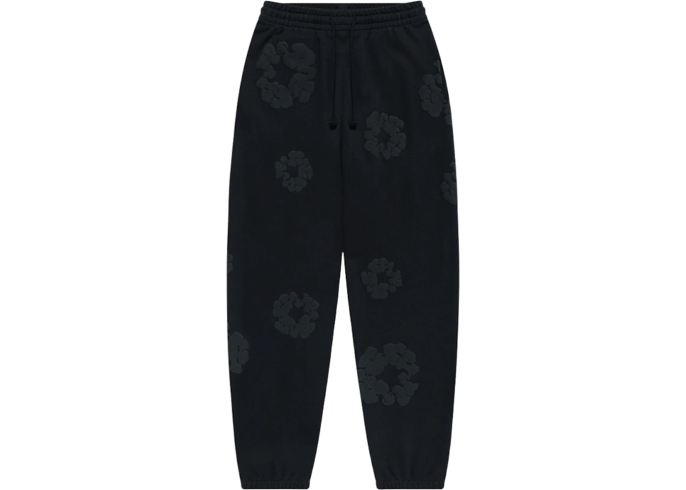 Denim Tears Cotton Wreath Sweatpants Black Monochrome, Black Monochrome (denim-tears-cotton-wreath-sweatpants-black-monochrome)