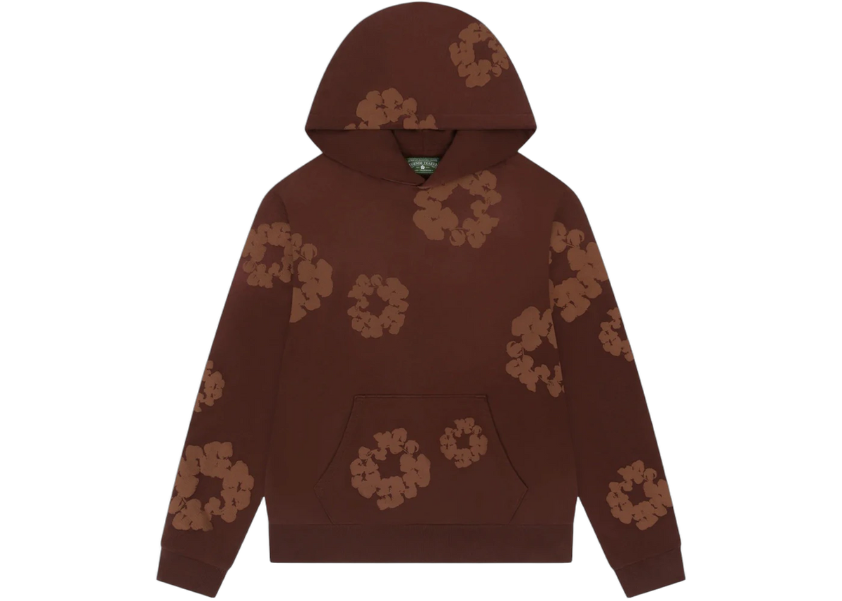 Denim Tears Mono Cotton Wreath Hoodie Brown