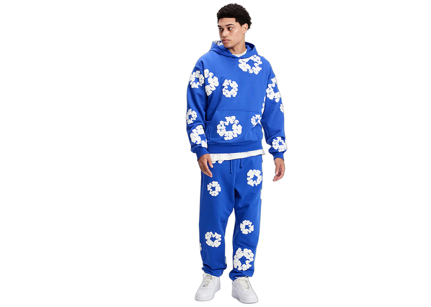 Denim Tears The Cotton Wreath Hoodie Royal Blue