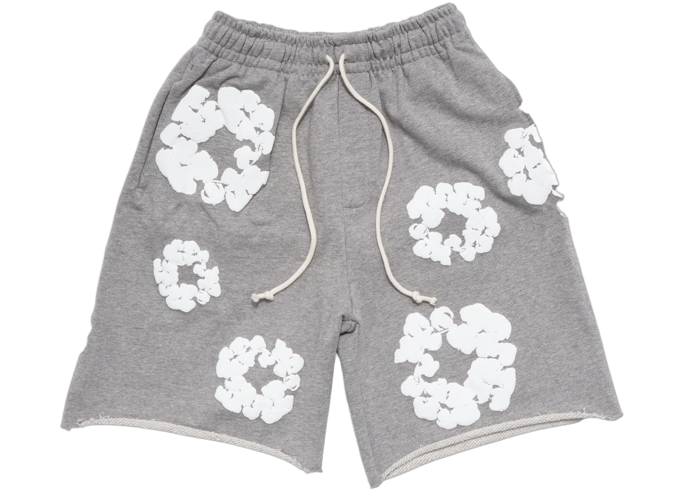 Denim Tears The Cotton Wreath Shorts Grey, Grey (denim-tears-the-cotton-wreath-shorts-grey)
