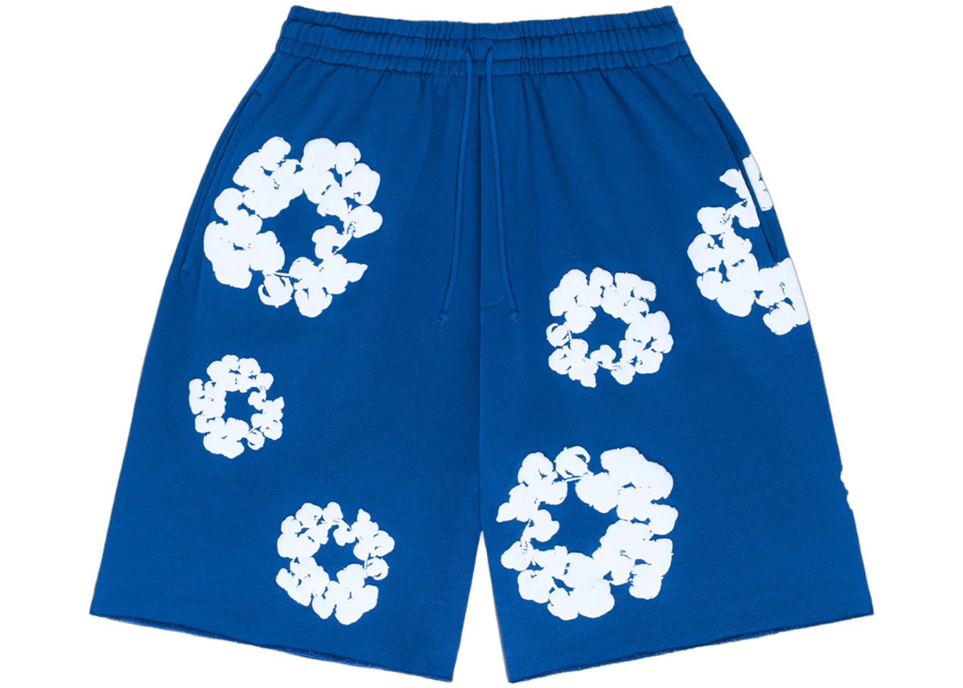 Denim Tears The Cotton Wreath Shorts Royal Blue, Royal Blue (denim-tears-the-cotton-wreath-shorts-royal-blue)
