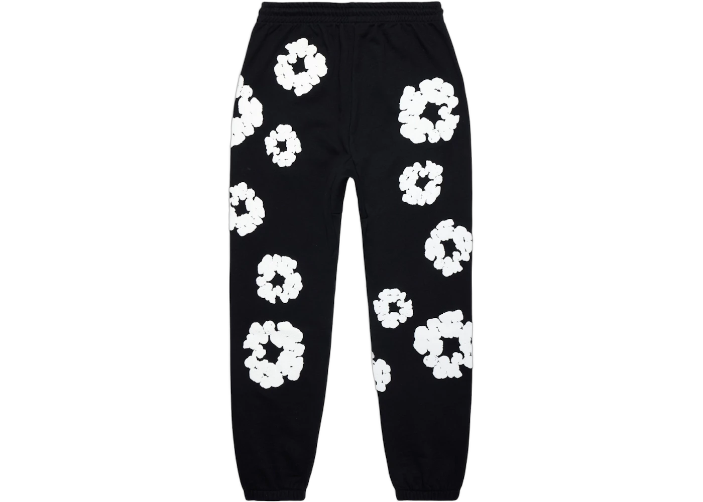 Denim Tears The Cotton Wreath Sweatpants Black, Black (denim-tears-the-cotton-wreath-sweatpants-black)