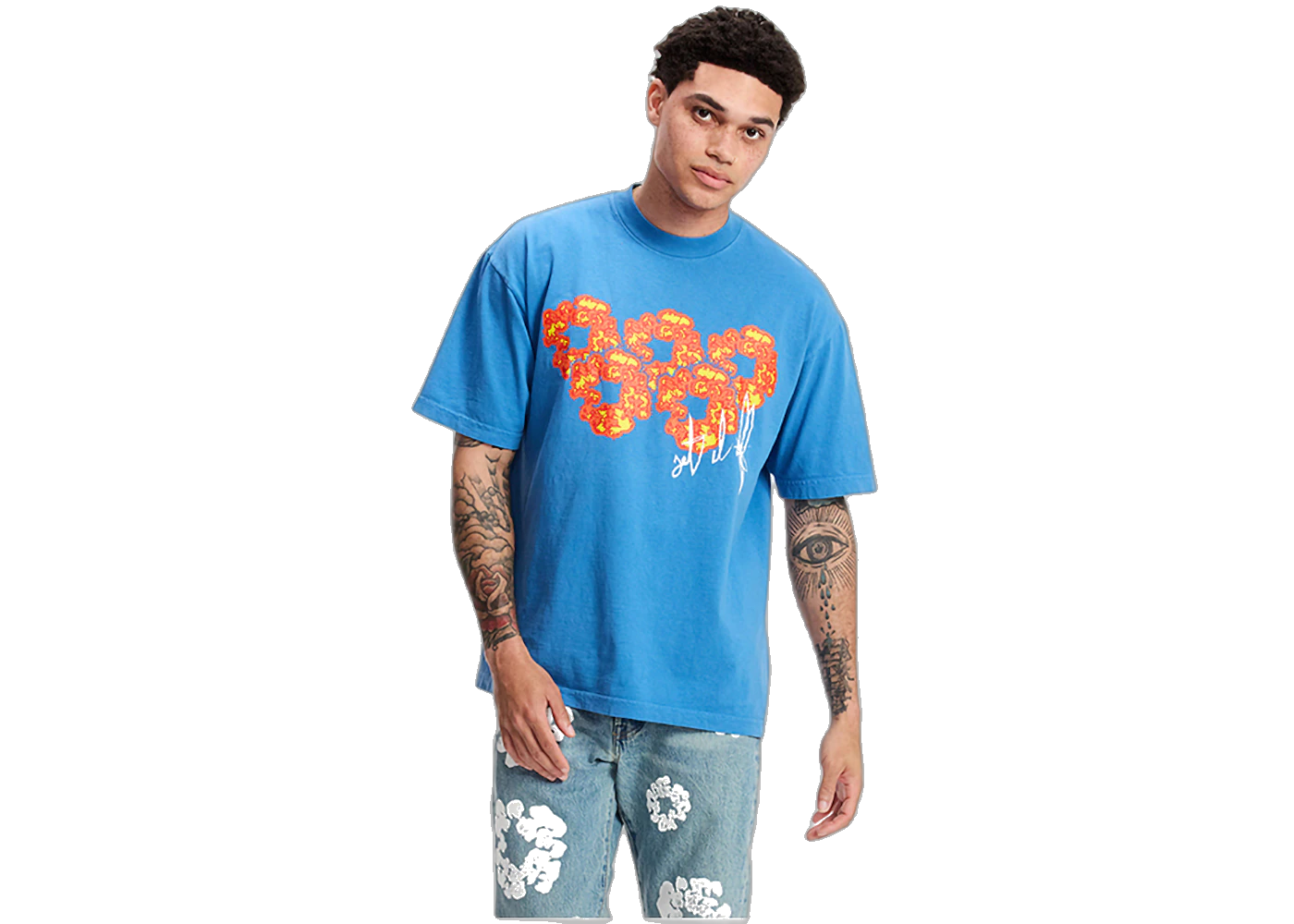 Denim Tears x Offset Set It Off #2 T-shirt Blue, Blue (denim-tears-x-offset-set-it-off-2-t-shirt-blue)