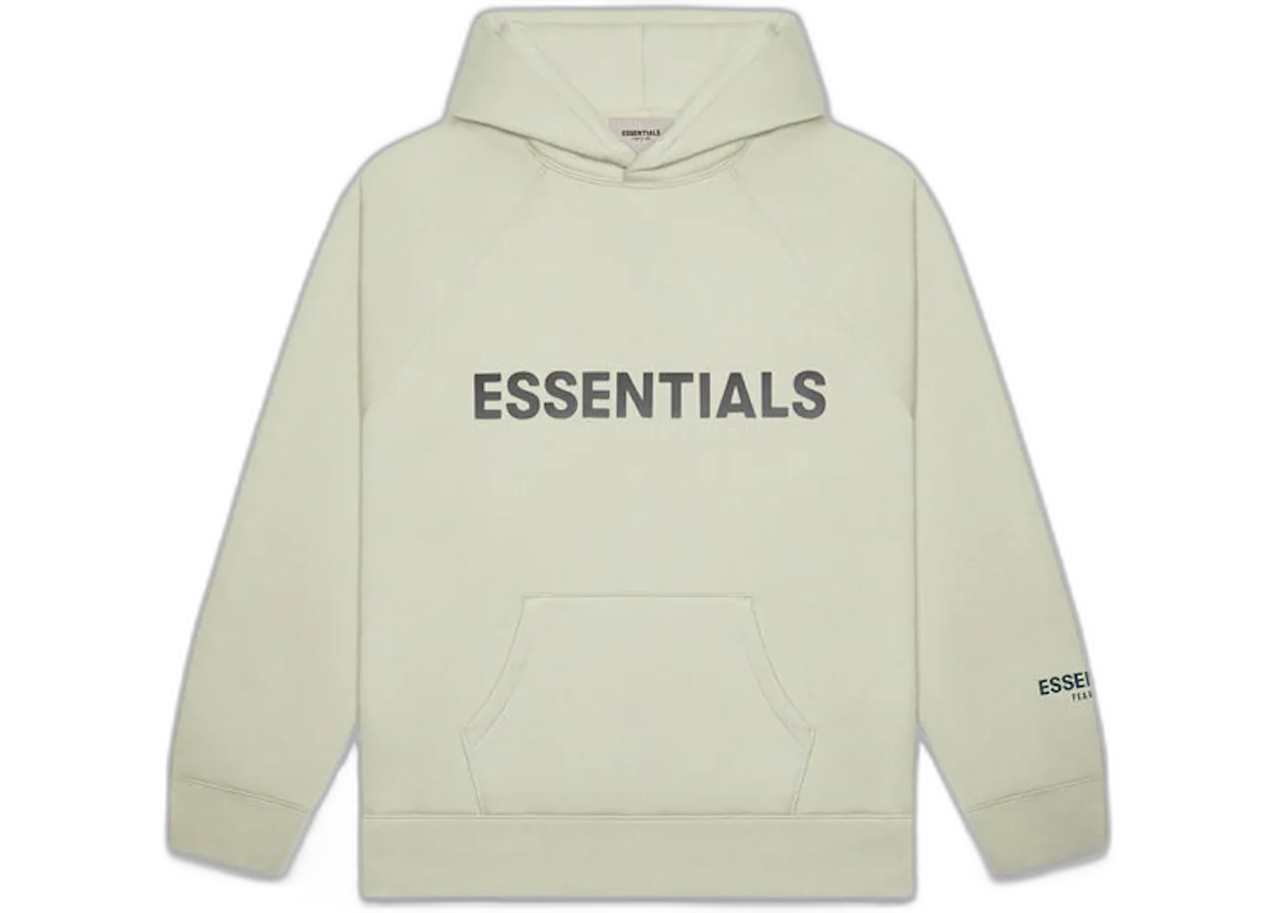 Fear of God Essentials 3D Silicon Applique Pullover Hoodie Alfalfa Sage, Alfalfa Sage (fear-of-god-essentials-3d-silicon-applique-pullover-hoodie-alfalfa-sage)