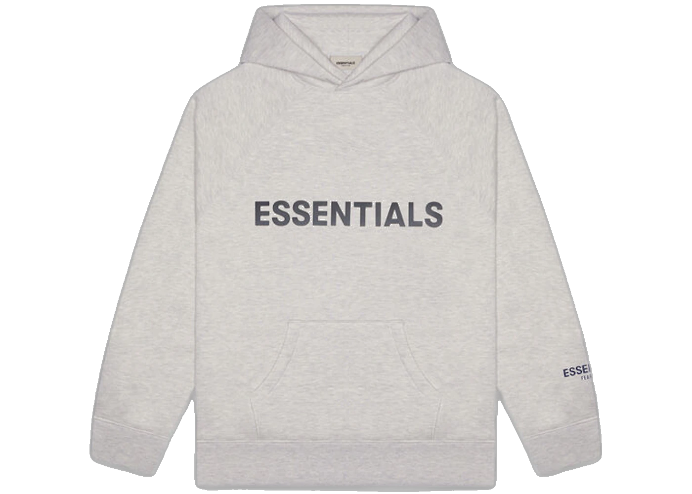 Fear of God Essentials 3D Silicon Applique Pullover Hoodie Heather Oatmeal, Heather Oatmeal (fear-of-god-essentials-3d-silicon-applique-pullover-hoodie-heather-oatmeal)