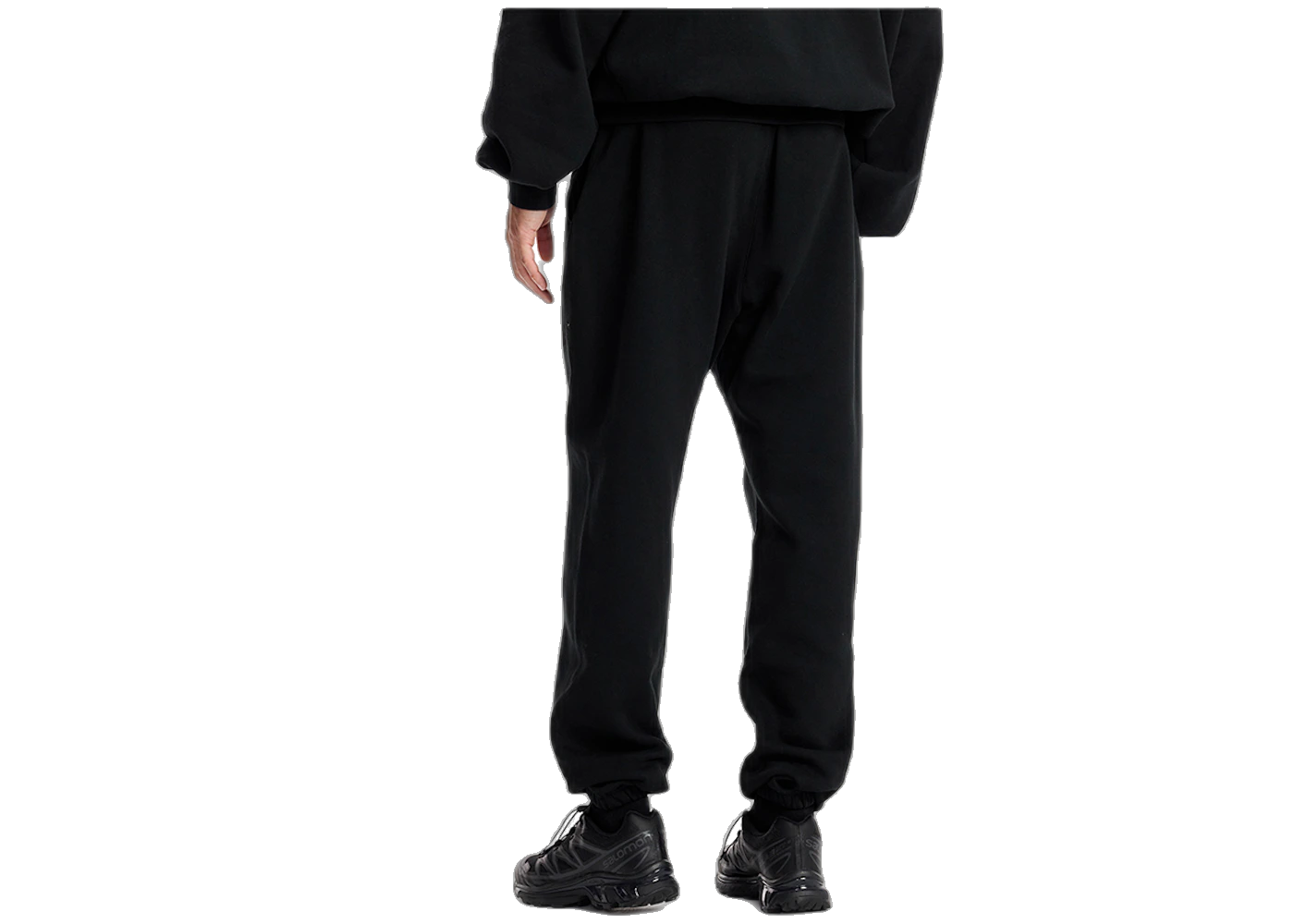 Fear of God Essentials Cream Drawstring Sweatpant Jet Black, Jet Black (130SP232020F)