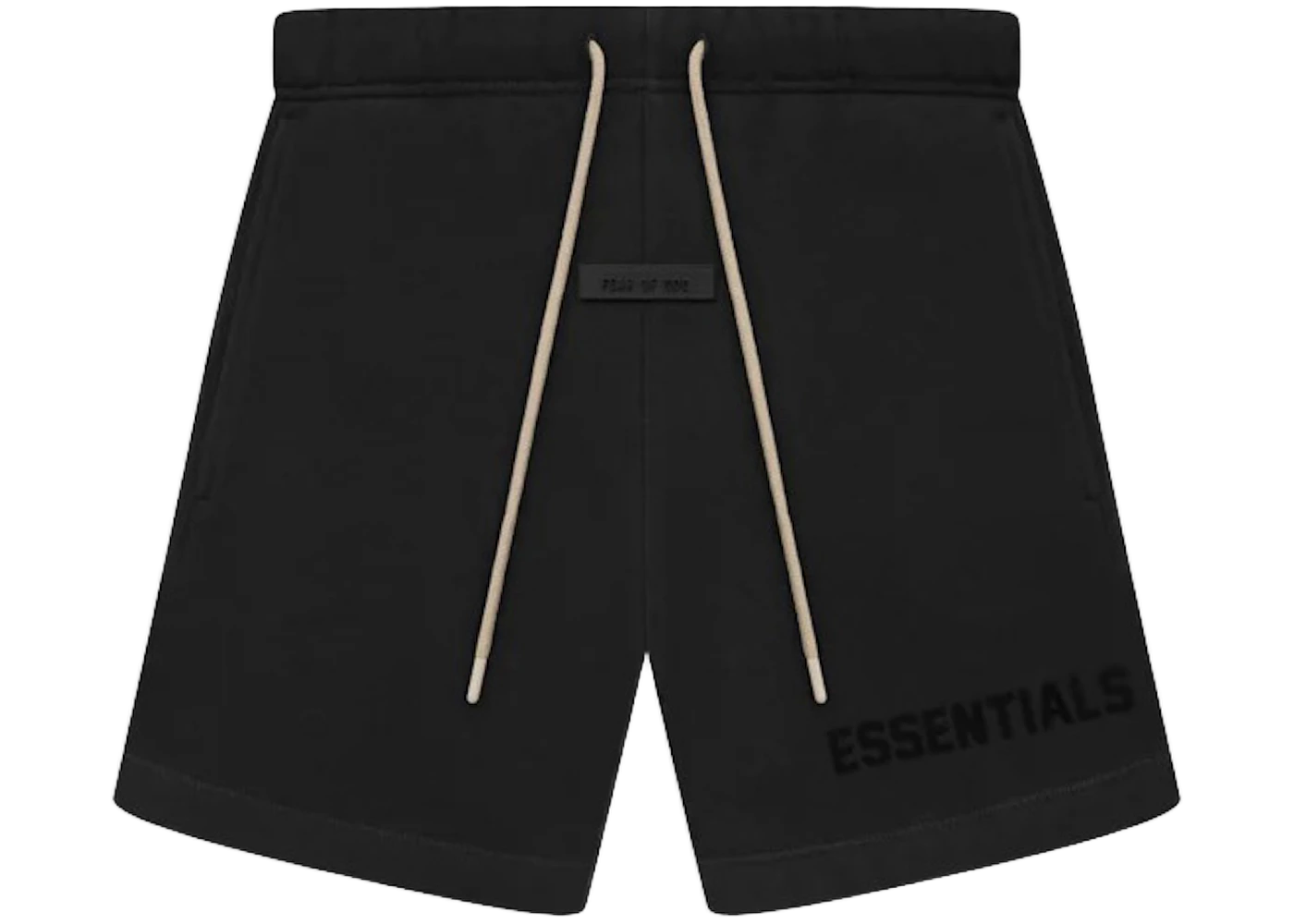 Fear of God Essentials Cream Drawstring Sweatshorts Jet Black, Jet Black (160SP232000F)