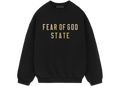 Fear of God Essentials Fleece Crewneck State Black
