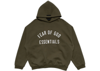 Fear of God Essentials Fleece Hoodie Military