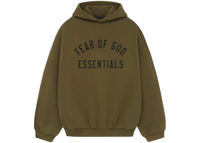 Fear of God Essentials Fleece Hoodie Olive