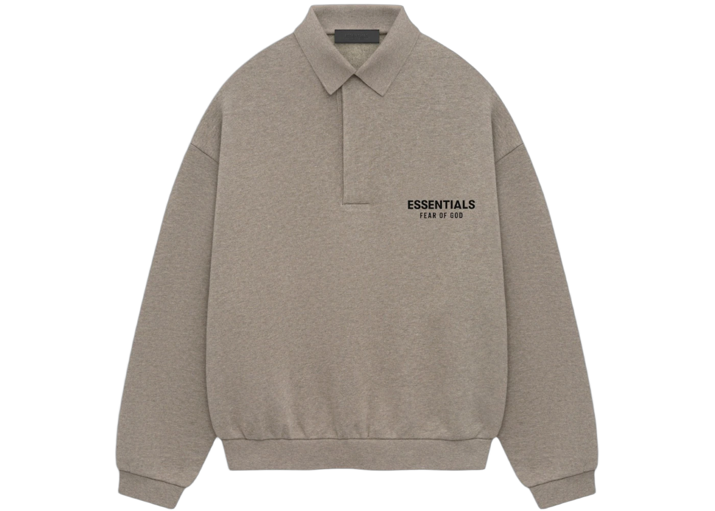 Fear of God Essentials Fleece Polo Heather Gray, Heather Gray (192HO244399F)