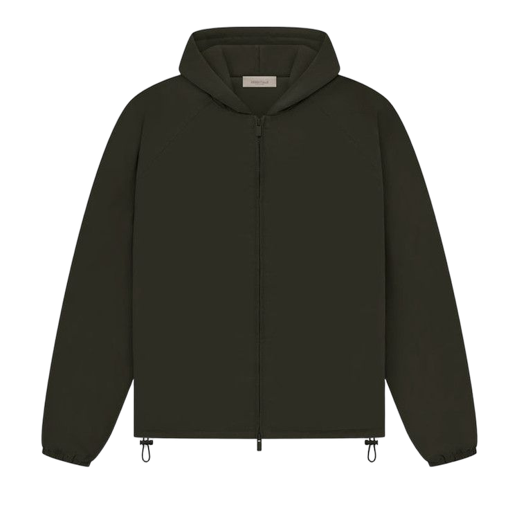 Fear of God Essentials Full Zip Jacket Off Black